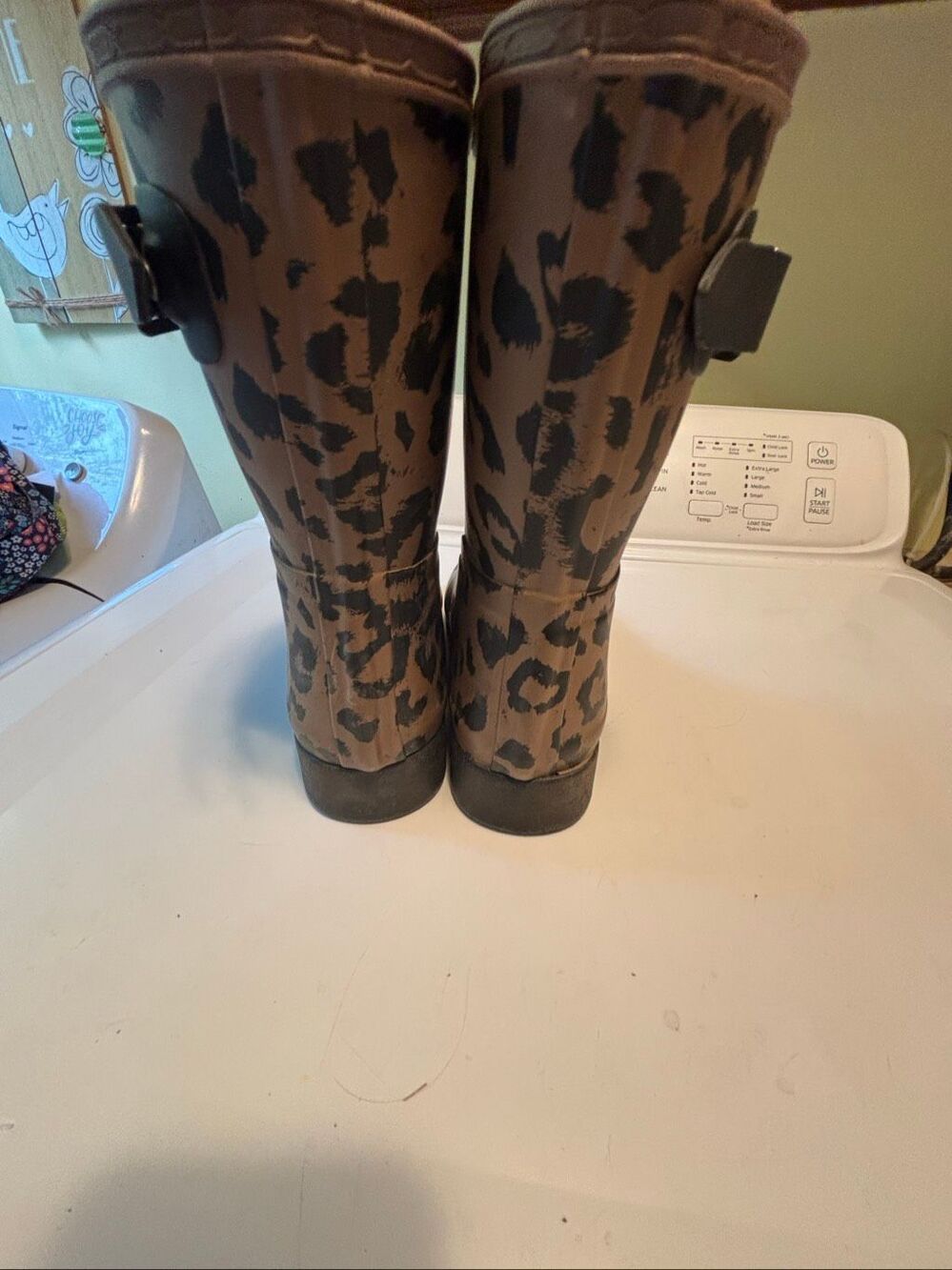 Hunter Leopard Print Boots - Picture 2 of 4